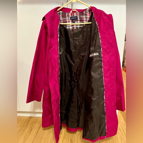 Lands End Rain/Trench Coat - Picture 2 of 8